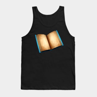 Handpainted 3D book Tank Top